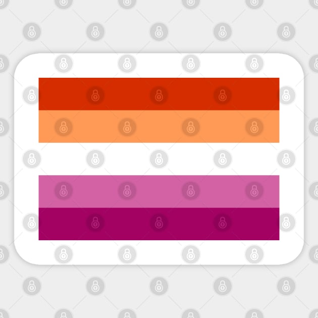 Lesbian Pride Flag LGBT Pride Parade Sticker by Scar